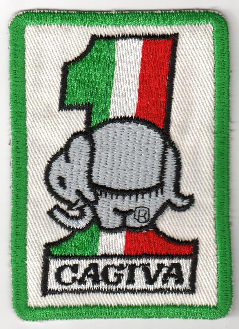 Aufnäher Cagiva, 9cm