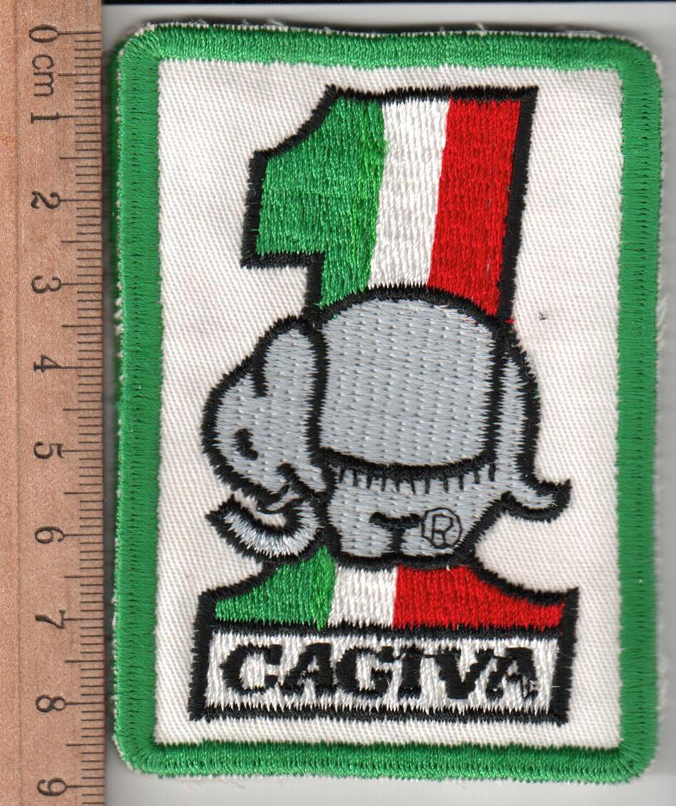 Aufnäher Cagiva, 9cm