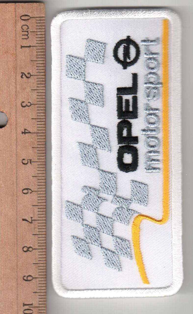 Aufnäher OPEL Motorsport mit Logo und Schriftzug