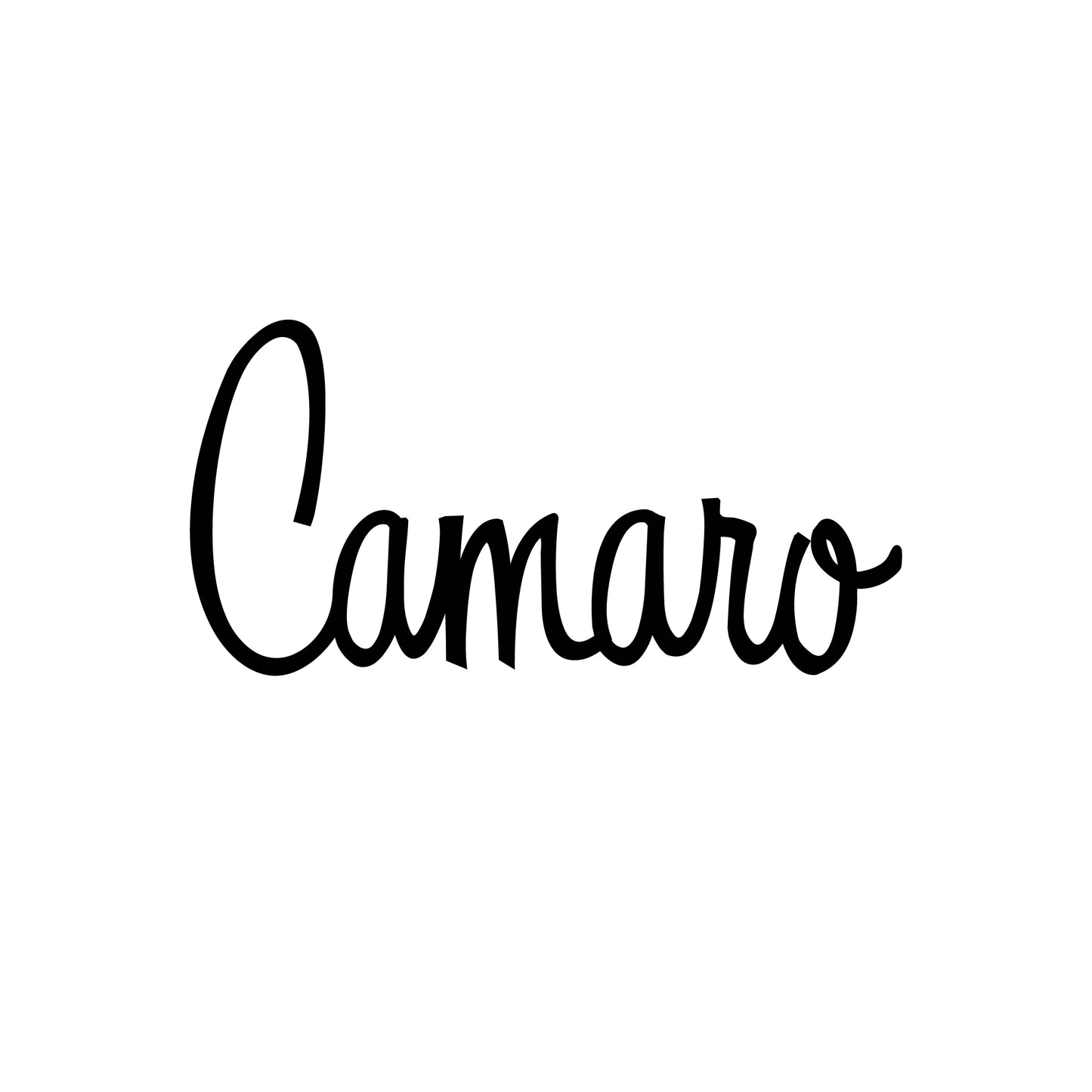 Aufkleber Camaro Schrift