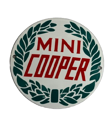 Emailschild Mini Cooper Wappen