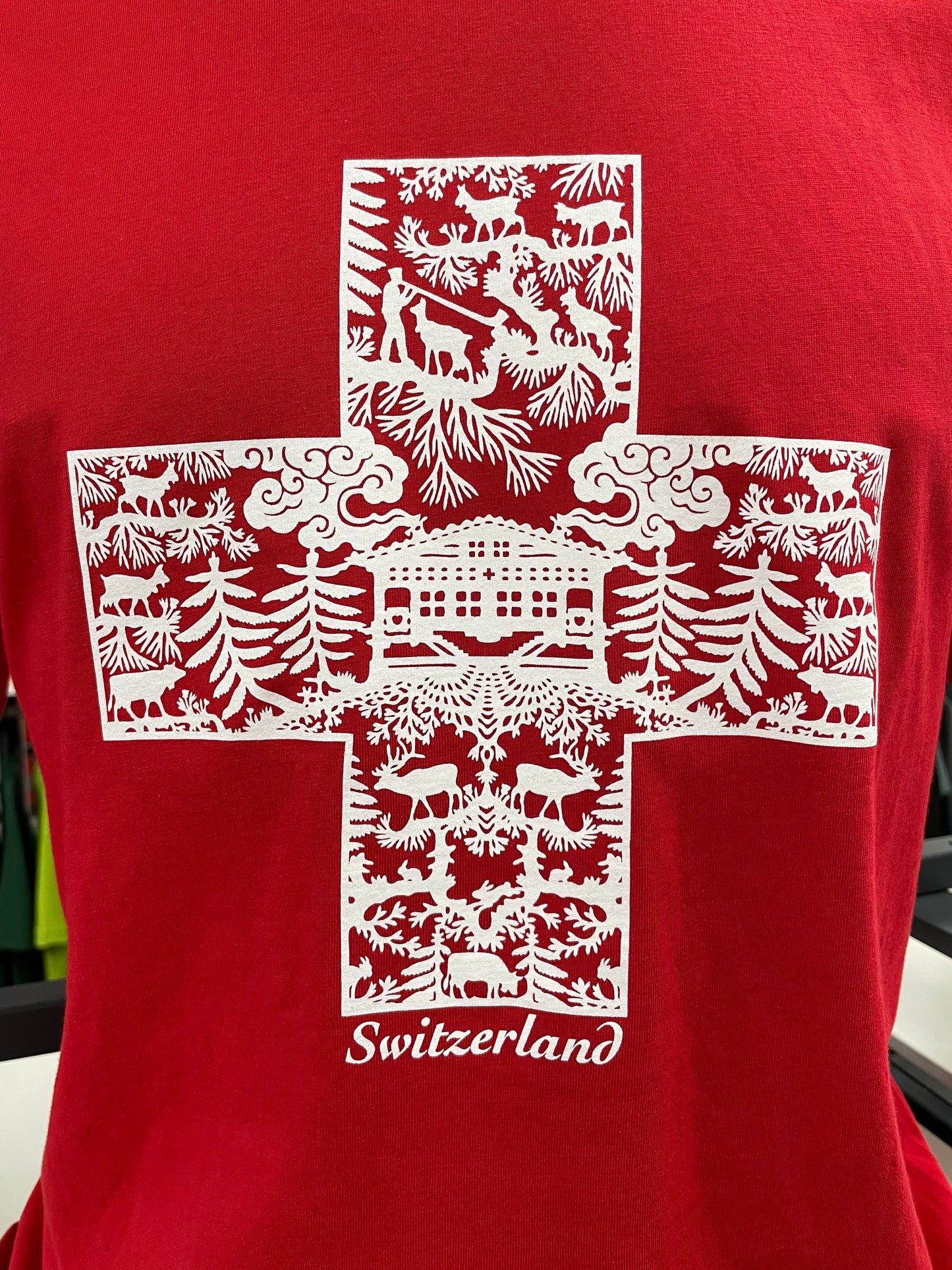 Premium T-Shirt Schweizer Kreuz