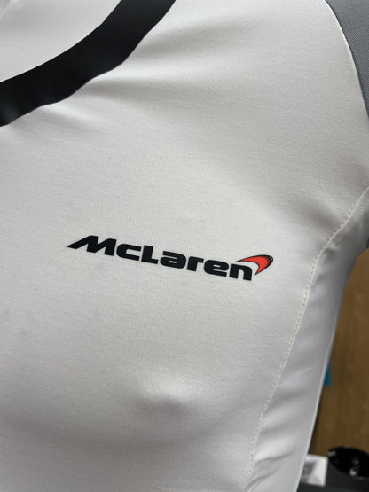 Damen Premium Fan T-Shirt mit Mercedes Benz, McLaren, Mobil Oil
