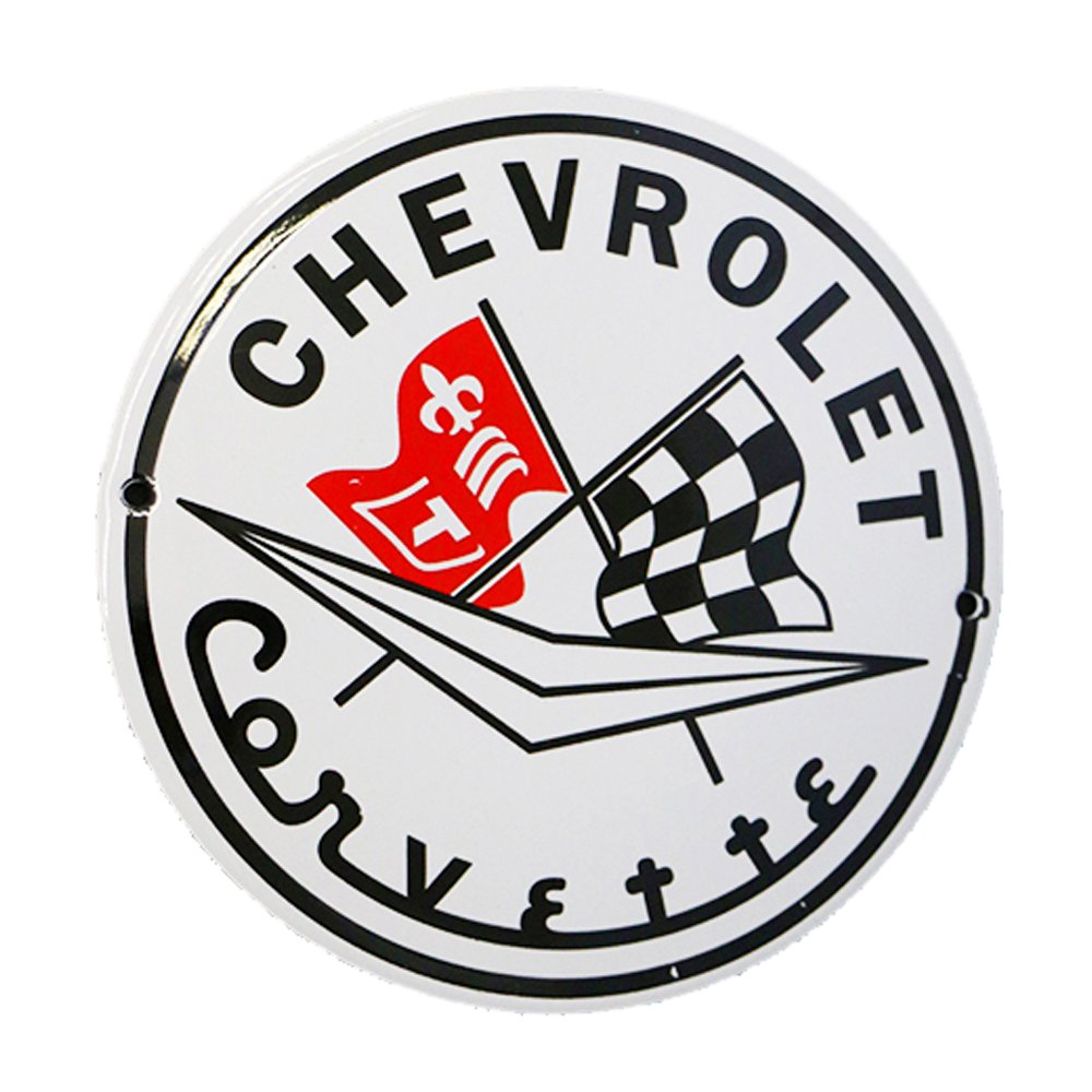 Chevrolet Emailschild, rund, 120mm