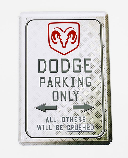 Dodge Parking Only, Blechschild, 20x30cm
