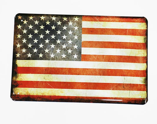 Amerika USA Fahne, Blechschild, 30x20cm