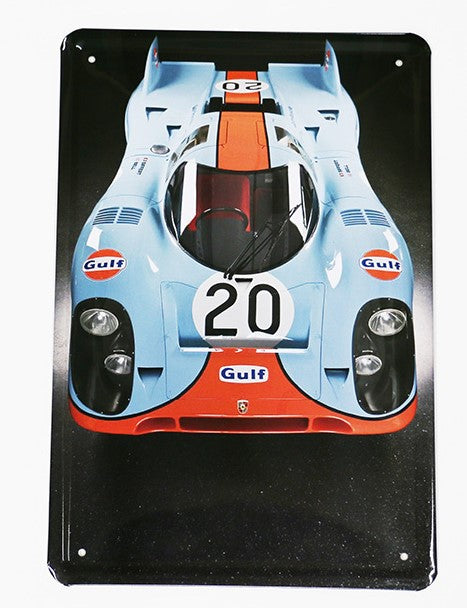 Porsche Gulf 20, Blechschild, 20x30cm