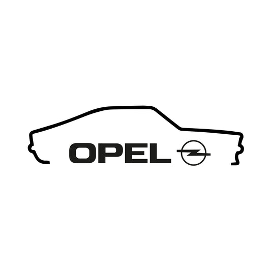 Aufkleber Opel Kadett C Silhouetten