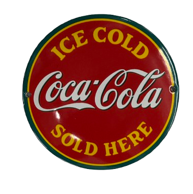 Emailschild Coca Cola Ice Cold Sold Here