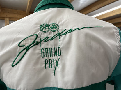 Jordan Grand Prix Fan Hemd mit diversen Stickereien von Sponsoren