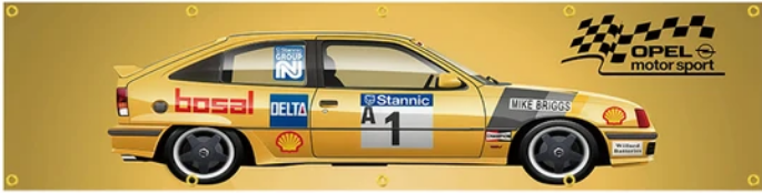 Opel Racing Flag 60x240cm aus Polyester