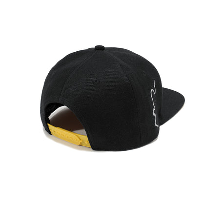 Reitnau Caps gerade gelb/schwarz