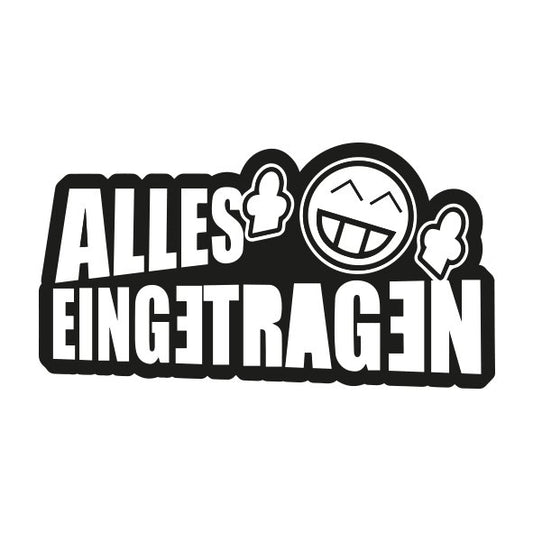 Fun Kleber Alles Eingetragen