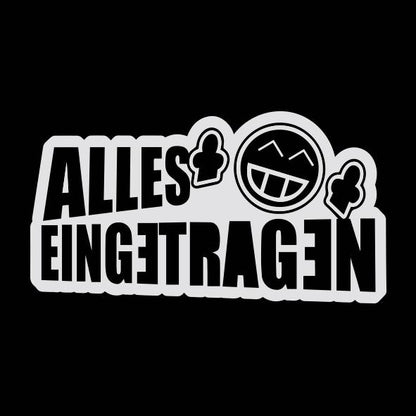 Fun Kleber Alles Eingetragen