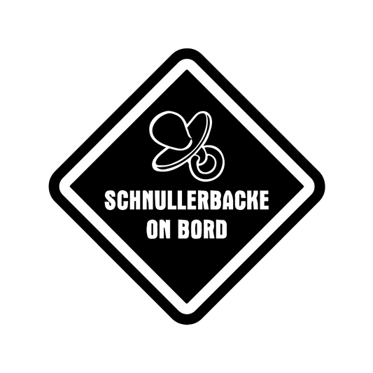 Fun Kleber Schnullerbacke an Bord