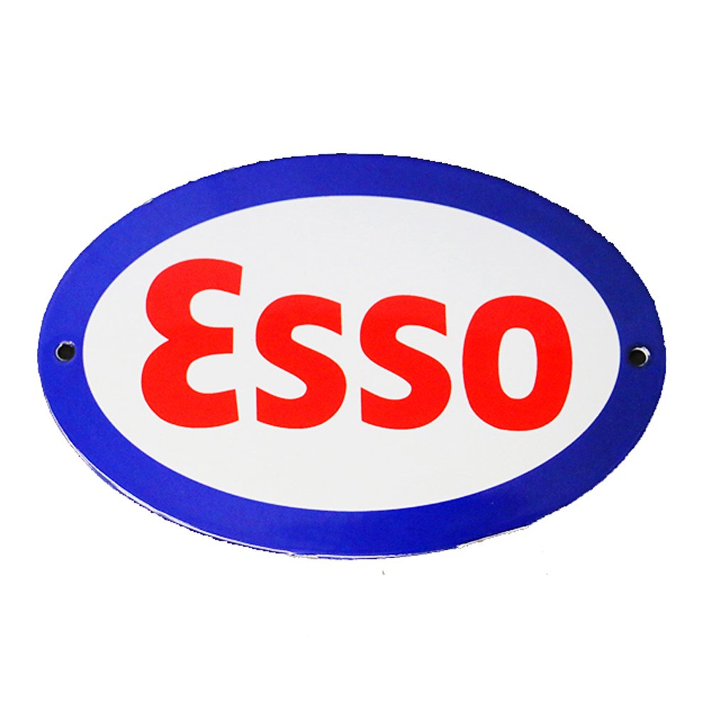 Emailschild Esso oval 150mm
