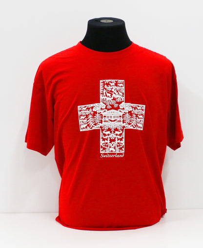 Premium T-Shirt Schweizer Kreuz