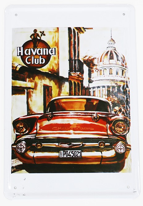 Havana Club, Blechschild, 20x30cm