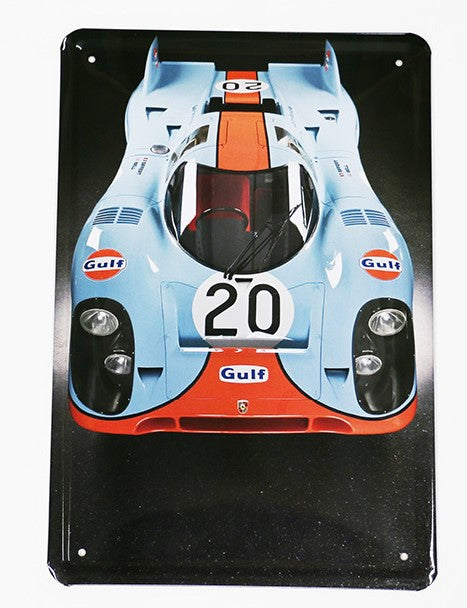 Porsche Gulf 20, Blechschild, 20x30cm