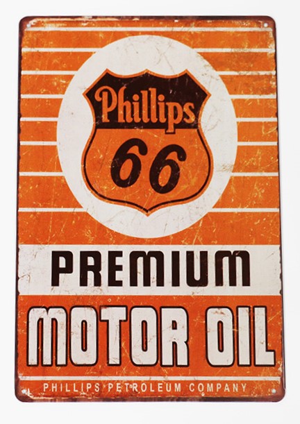 Phillips Motor Oil, Blechschild, 20x30cm