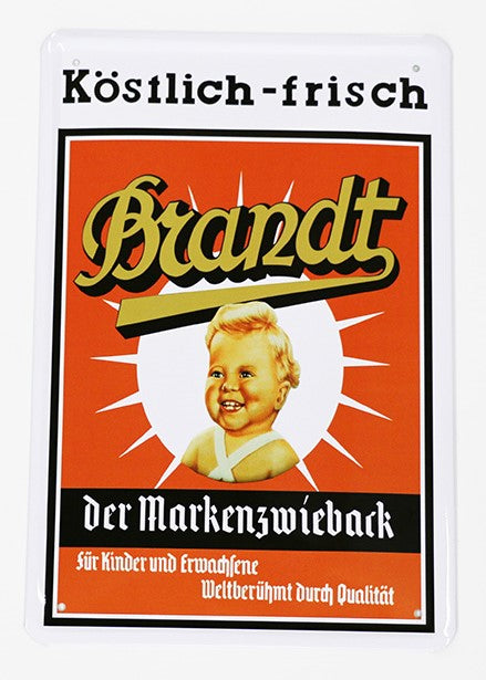 Brandt, Blechschild, 20x30cm