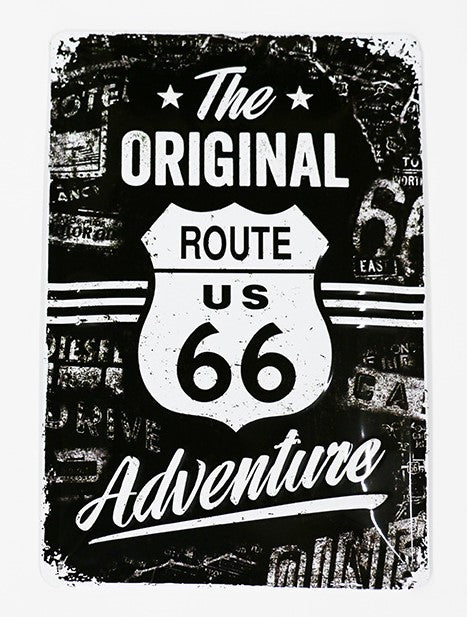 Original Route 66, Blechschild, 20x30cm