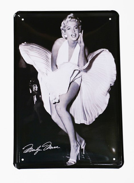 Marylin Monroe Dress, Blechschild, 20x30cm