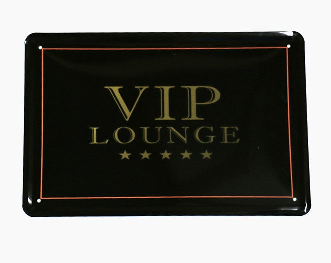 VIP Lounge, Blechschild, 30x20cm