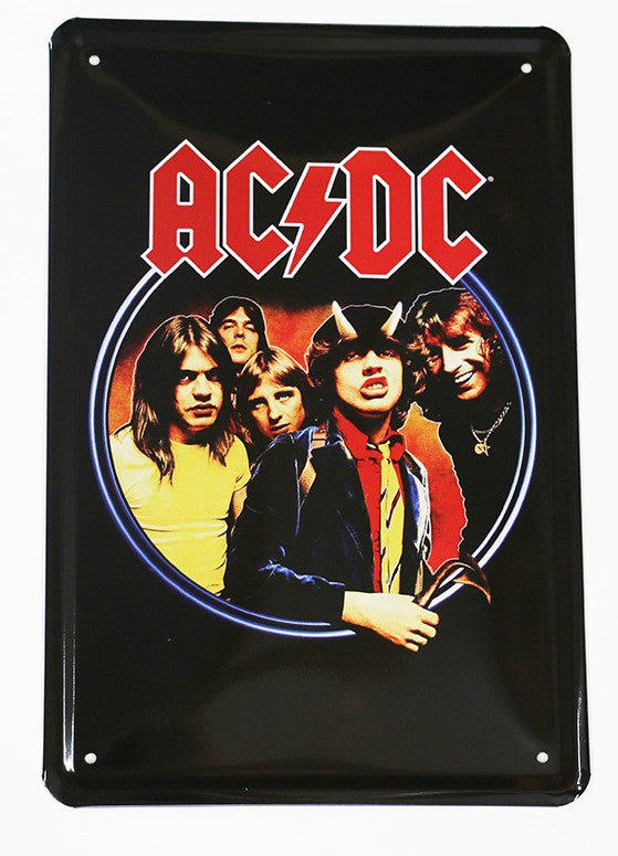 AC/DC, Blechschild, 20x30cm